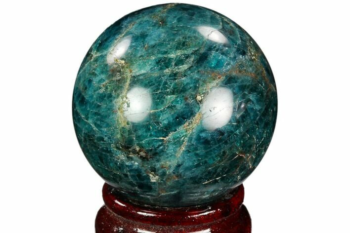 Bright Blue Apatite Sphere - Madagascar #121811
